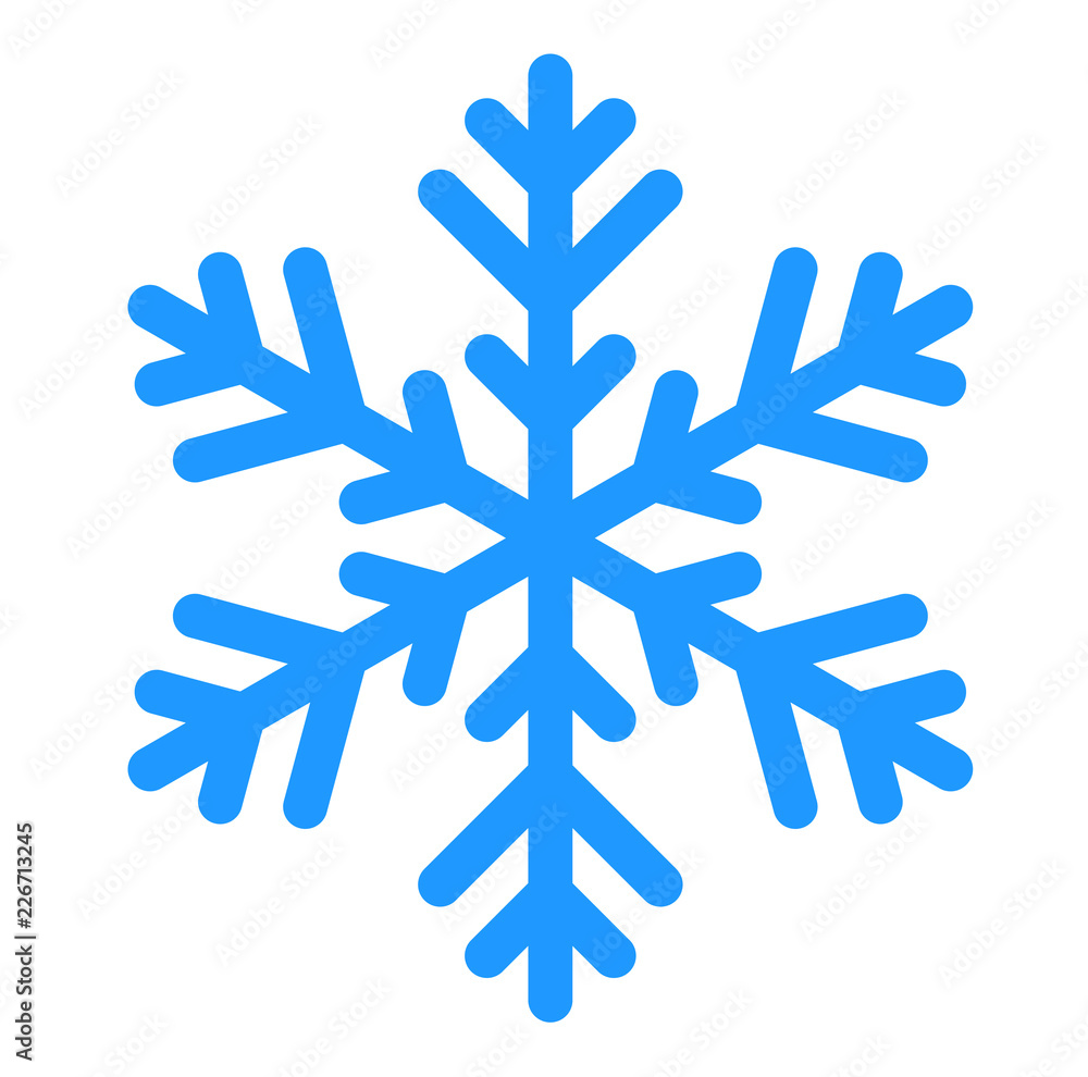 Christmas symbol, Icon winter Snowflake isolated on white background. Vector illustration. Christmas symbol, Icon winter Snowflake isolated on white background. Vector illustration.