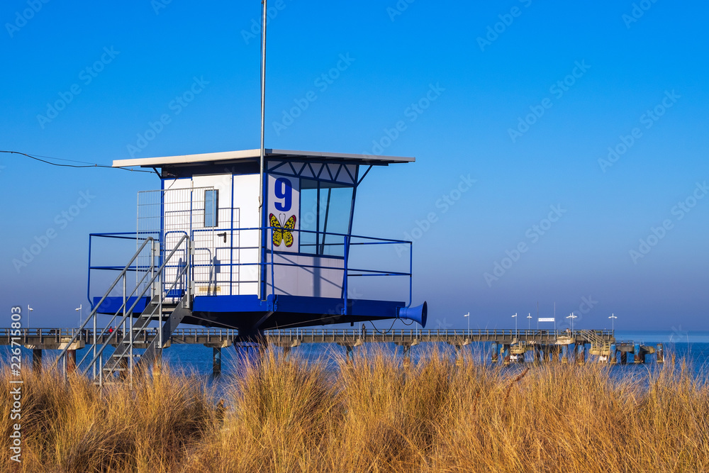 Beobachtugnsturm der Wasserwacht an der Ostsee Beobachtugnsturm der Wasserwacht an der Ostsee