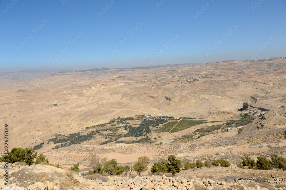 View from Mount Nebo in Jordan where Moses viewed the Holy Land.
