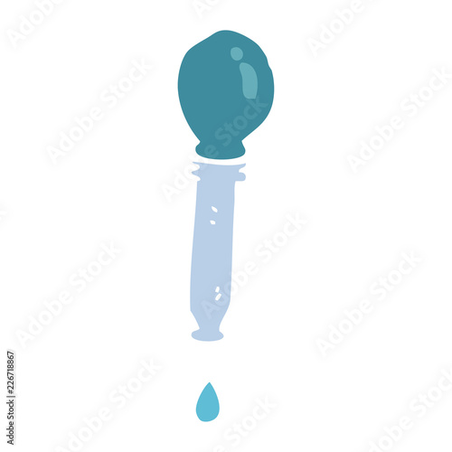 cartoon doodle dripping pipette