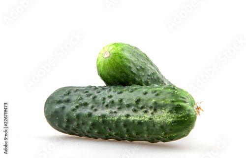 Close-Up Of Cucumber On White Background