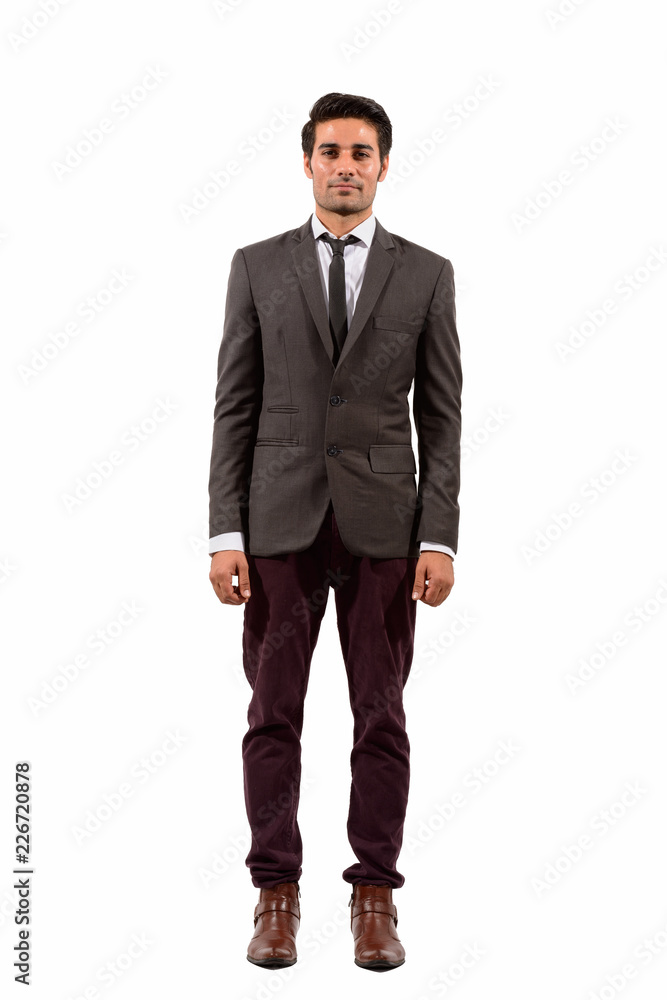 Young handsome Persian man against white background Young handsome Persian man against white background