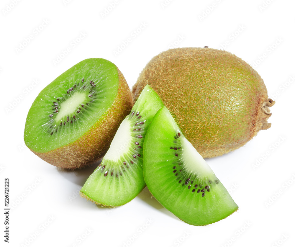 Fototapeta premium kiwi fruits isolated on white background