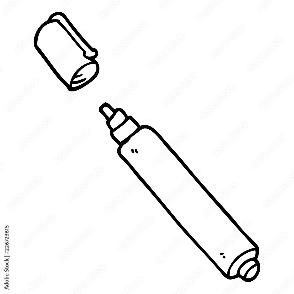 line drawing cartoon office pen line drawing cartoon office pen