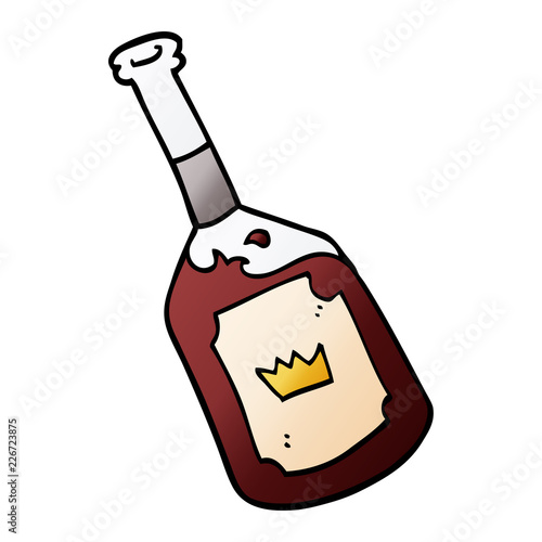 cartoon doodle alcoholic drink