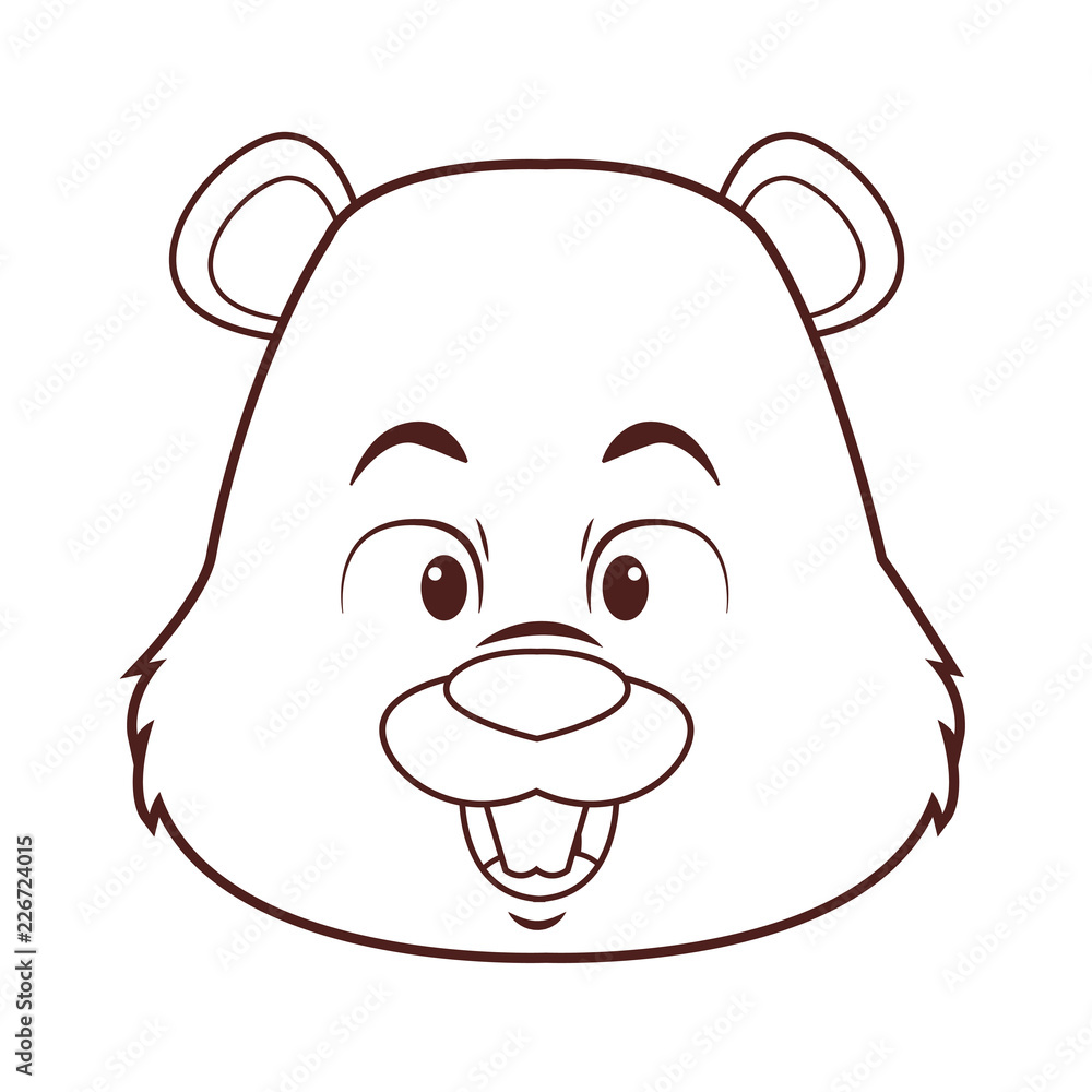 Cute beaver cartoon Cute beaver cartoon