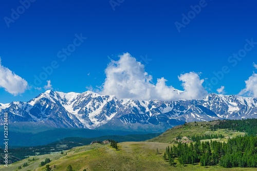 Snow ridge and valley © lazurny
