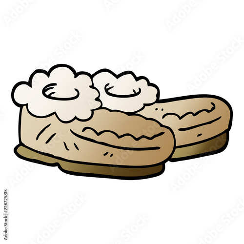 cartoon doodle comfy slippers