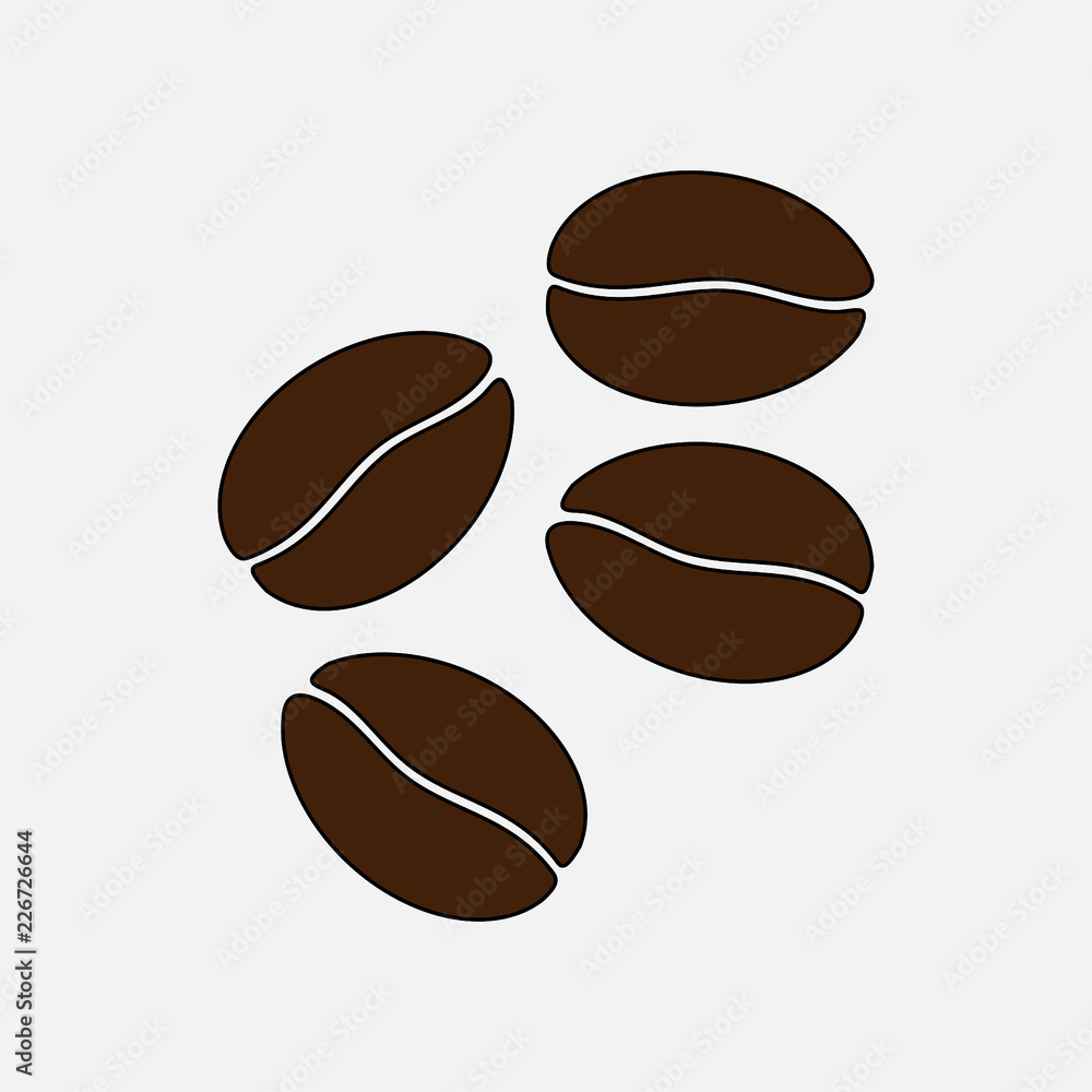Obraz premium icon coffee beans