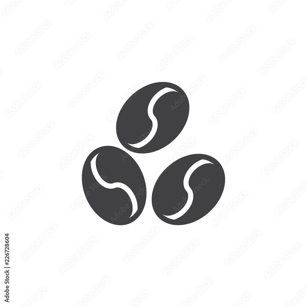 Coffee beans vector icon. filled flat sign for mobile concept and web design. simple solid icon. Coffee house symbol, logo illustration. Pixel perfect vector graphics Coffee beans vector icon. filled flat sign for mobile concept and web design. simple solid icon. Coffee house symbol, logo illustration. Pixel perfect vector graphics