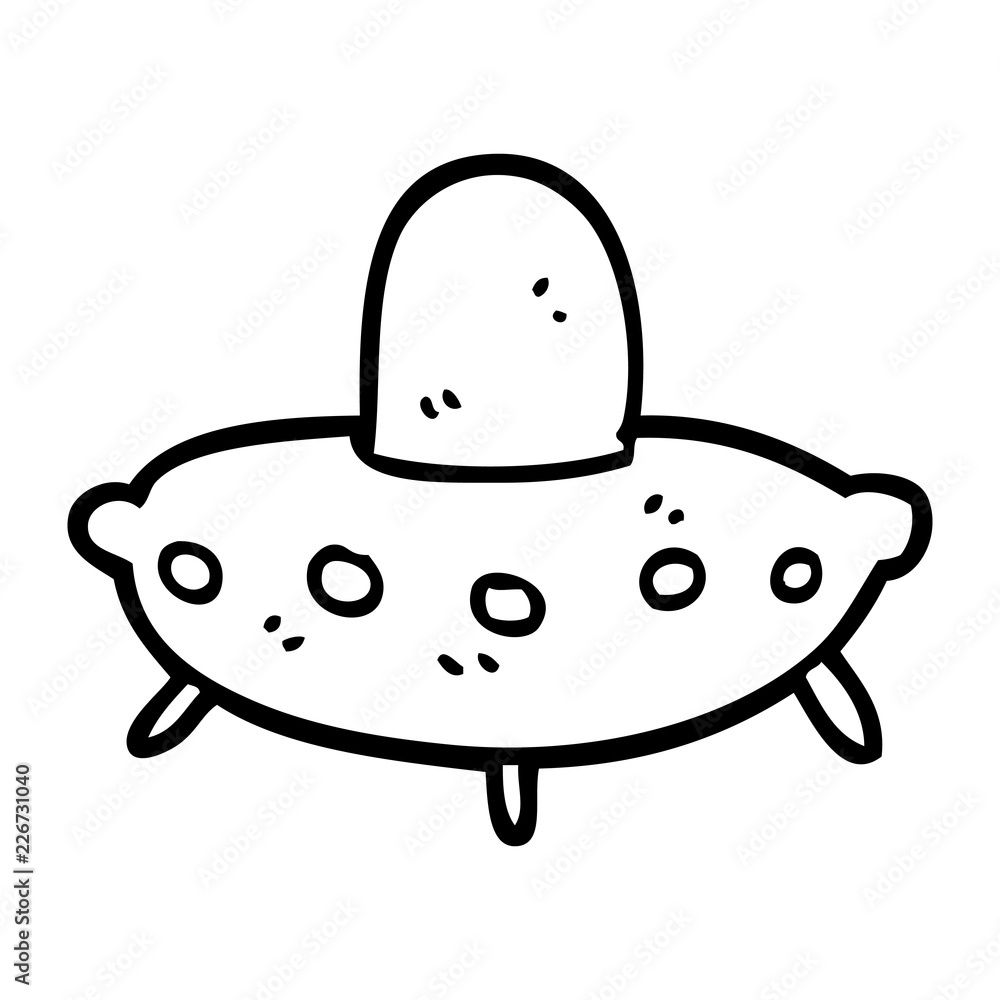 line drawing cartoon alien spaceship line drawing cartoon alien spaceship