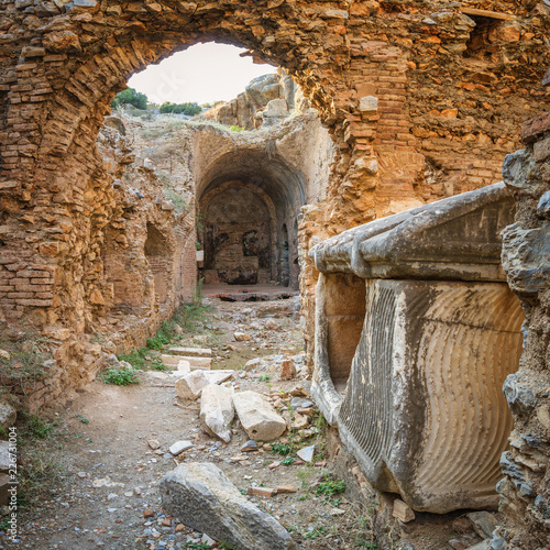 The remaining of the grave of the Seven Sleepers at Ephesus - Selcuk, Turkey photo