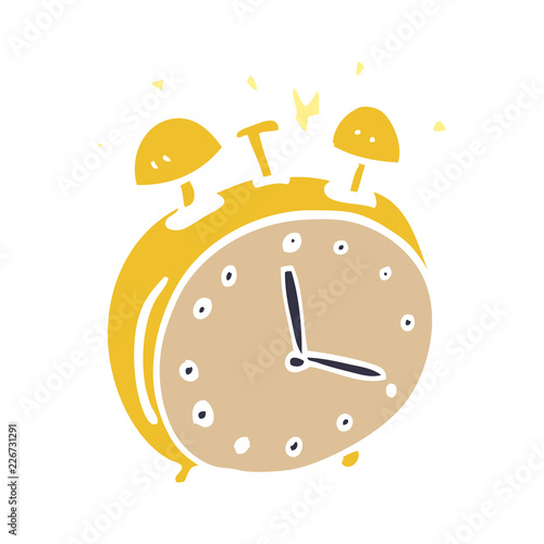 cartoon doodle alram clock