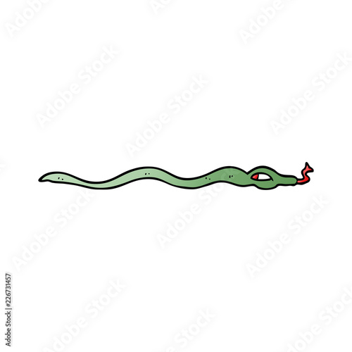 cartoon doodle poisonous snake