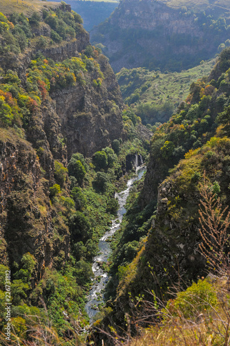 Dashbashi Canyon and Khrami river in Tsalka region, Georgia