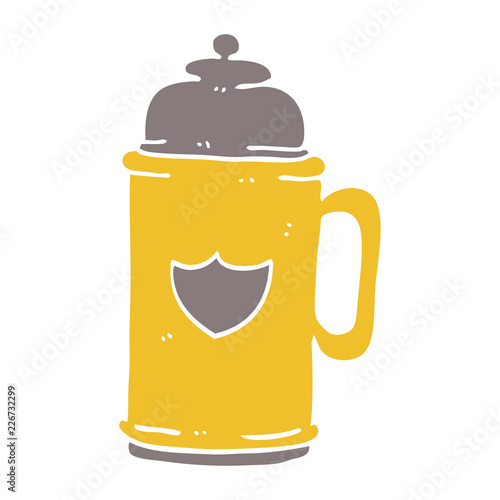 cartoon doodle golden tankard