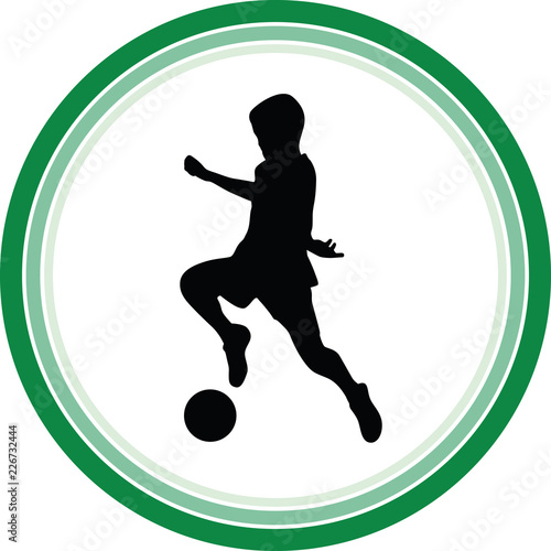 kid play soccer
