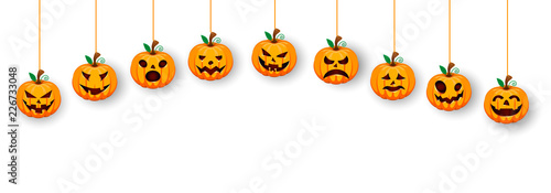Pumpkin Halloween hanging panorama 
