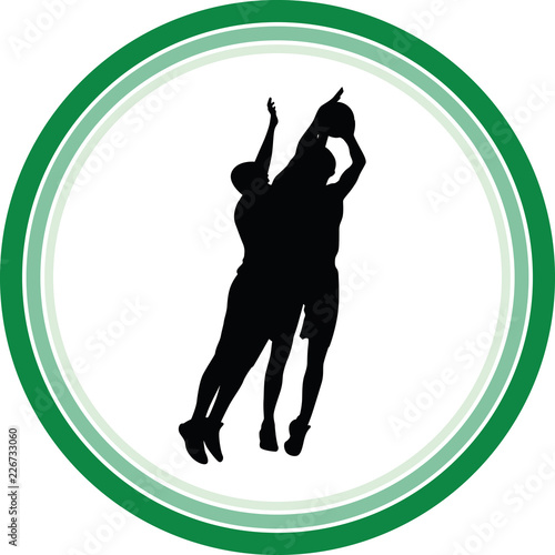 basketball silhouette vector