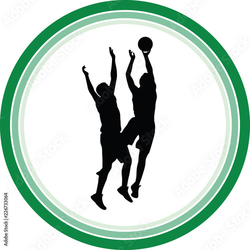 basketball silhouette vector