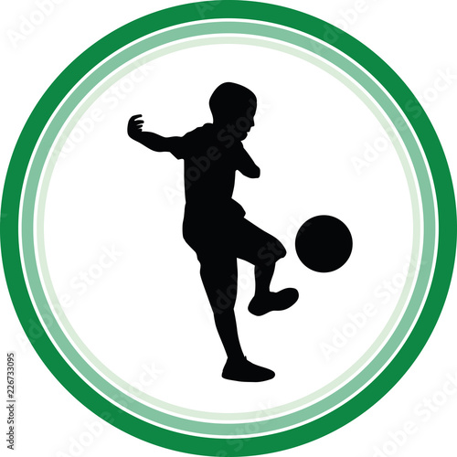 kid play soccer