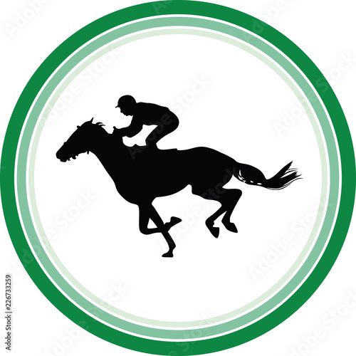 jockey riding a horse