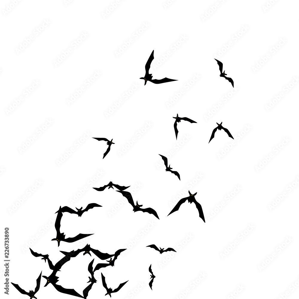 Halloween background with black bats on white. Halloween party card background template. black flying bats. Halloween background with black bats on white. Halloween party card background template. black flying bats.