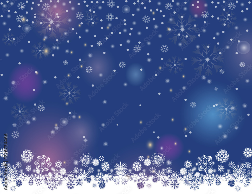 Winter Night, blue, christmas, dark, HD phone wallpaper