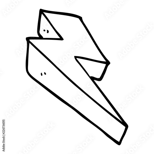 line drawing cartoon fire bolt