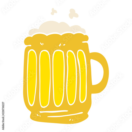 cartoon doodle tankard of beer