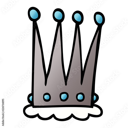 cartoon doodle crown
