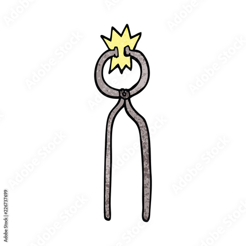 cartoon doodle clamps