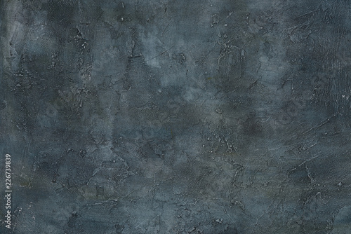 Abstract grunge art decorative design gray blue dark stucco concrete background unique wall texture