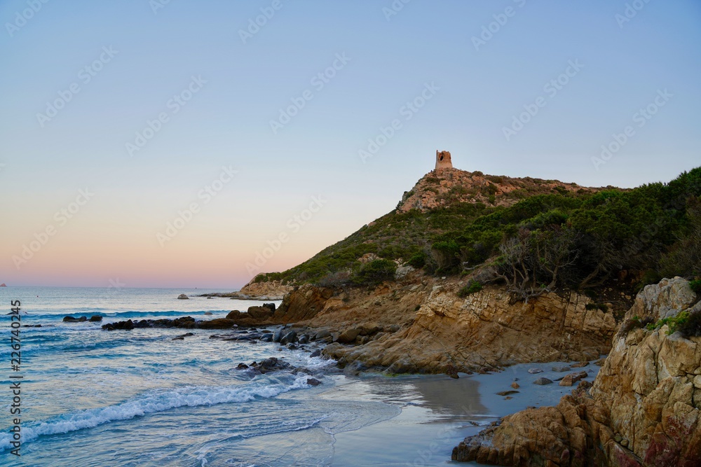 After sunset at Villasimius, Sardinia
