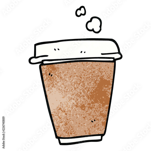 cartoon doodle coffee cup