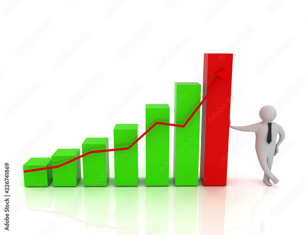 businessman with chart businessman with chart