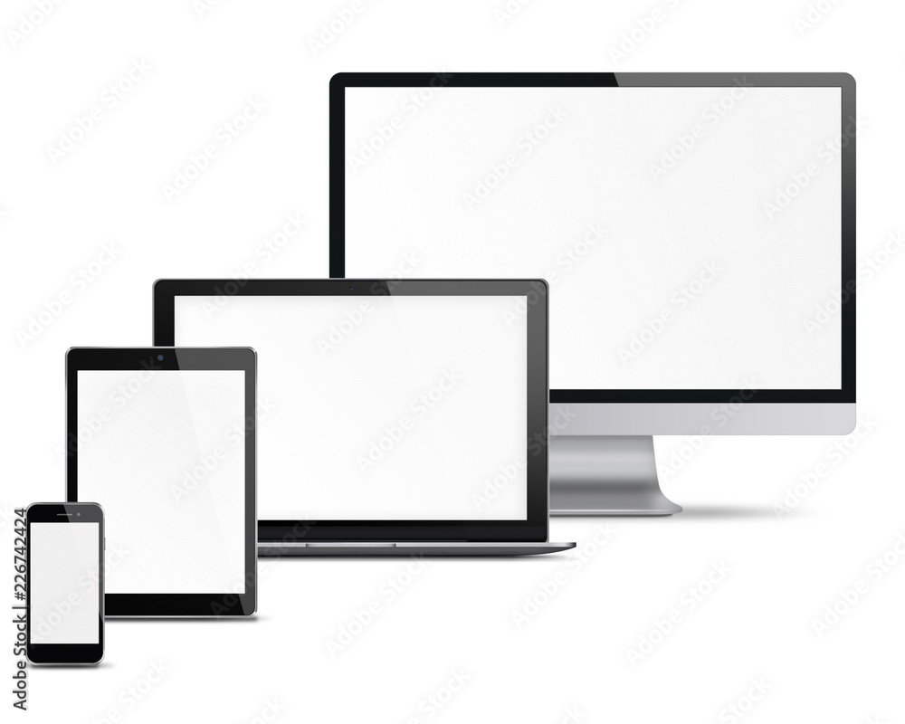 Set of electronic devices. Set of electronic devices.