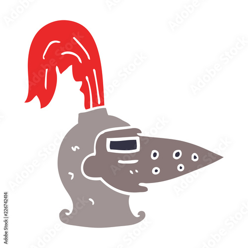 cartoon doodle knights helmet