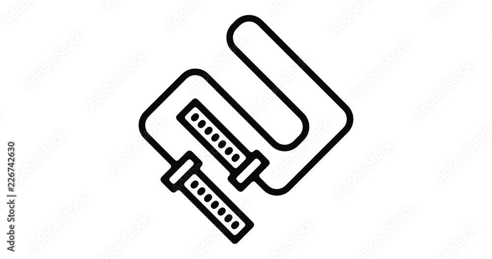 Jumping rope line icon motion graphic animation with alpha channel. Jumping rope line icon motion graphic animation with alpha channel.