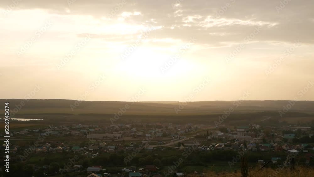 Evening countryside life from the top
Panorama (from top to bottom) from the evening sky to the village with houses and cars. Evening countryside life from the top
Panorama (from top to bottom) from the evening sky to the village with houses and cars.