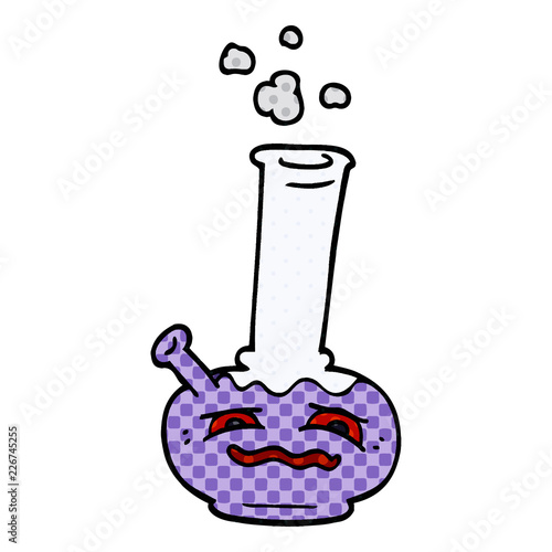 cartoon doodle bong