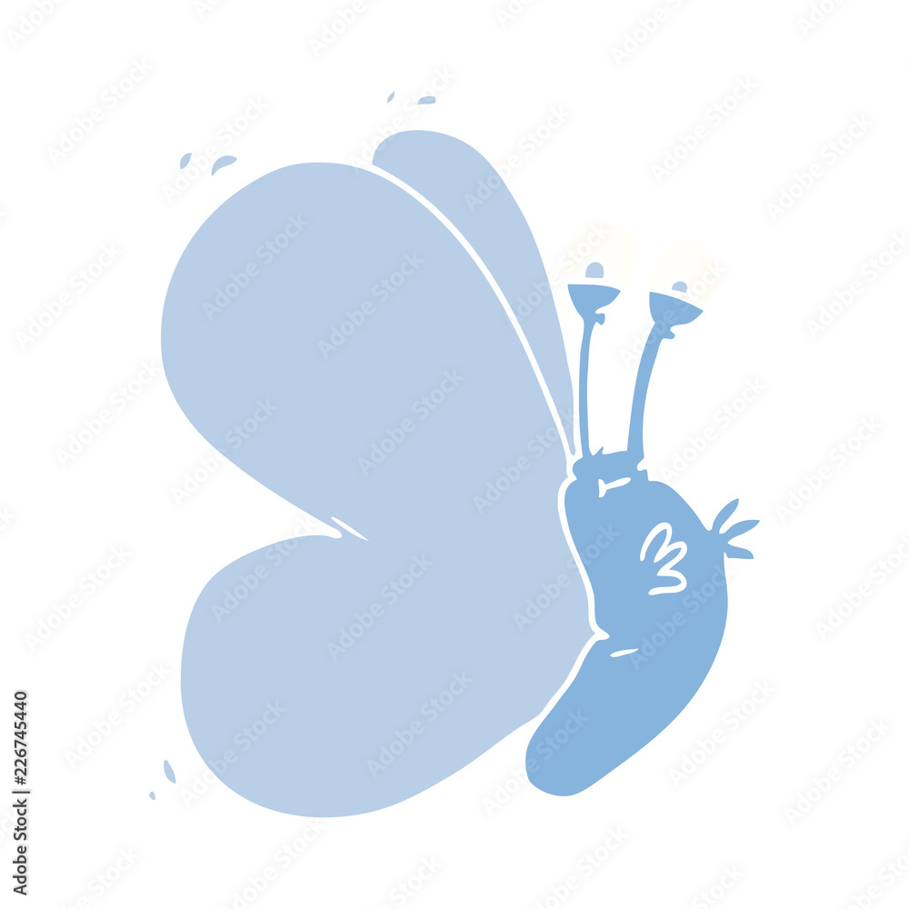 funny flat color style cartoon butterfly funny flat color style cartoon butterfly
