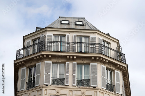Photography paris roofs chimney and building cityview