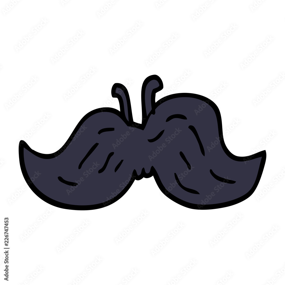 cartoon doodle mustache cartoon doodle mustache