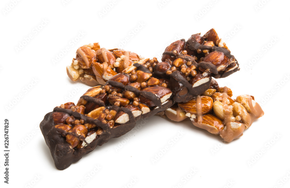 nut bar isolated nut bar isolated