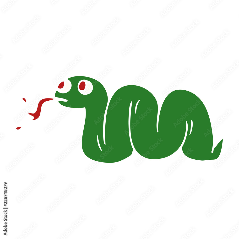 Fototapeta kreskówka doodle węża