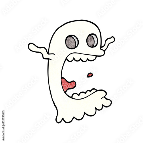 cartoon doodle spooky ghost