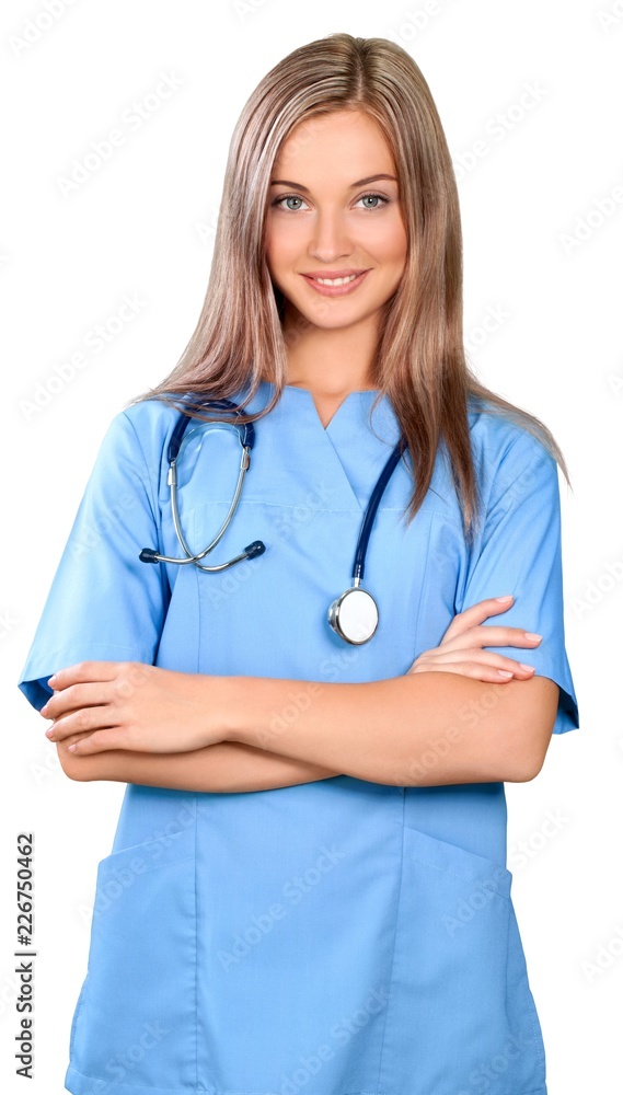 Young female healthcare worker Young female healthcare worker