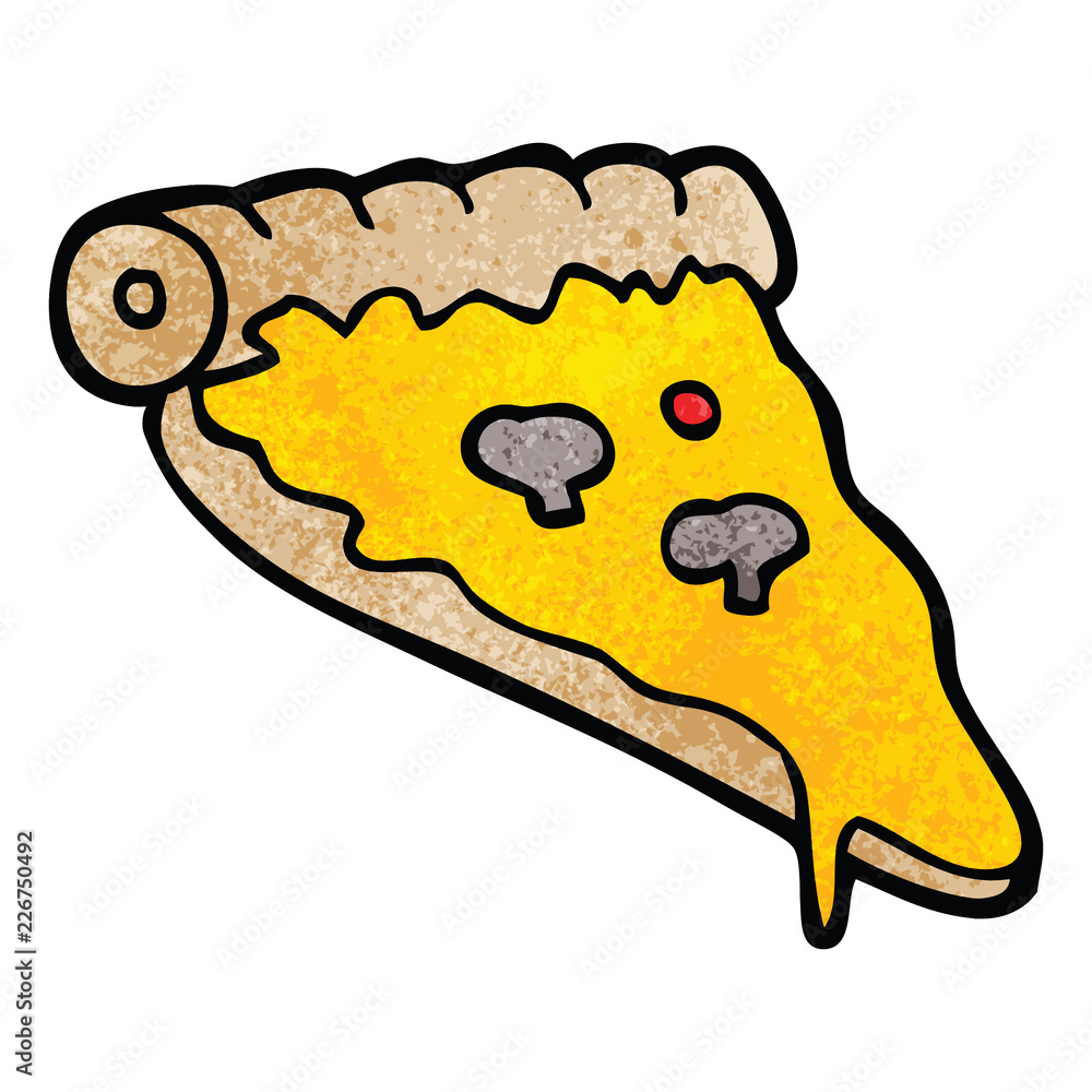 cartoon doodle pizza slice cartoon doodle pizza slice