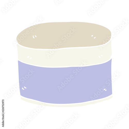 flat color style cartoon pot